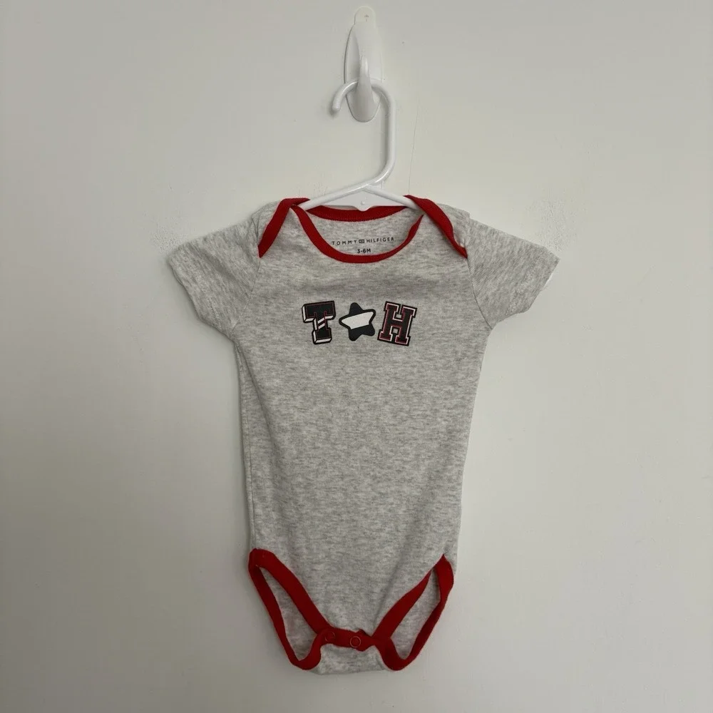 Tommy Hilfiger Baby Girls One Piece Bodysuits Set of 2 Size 3-6 Months